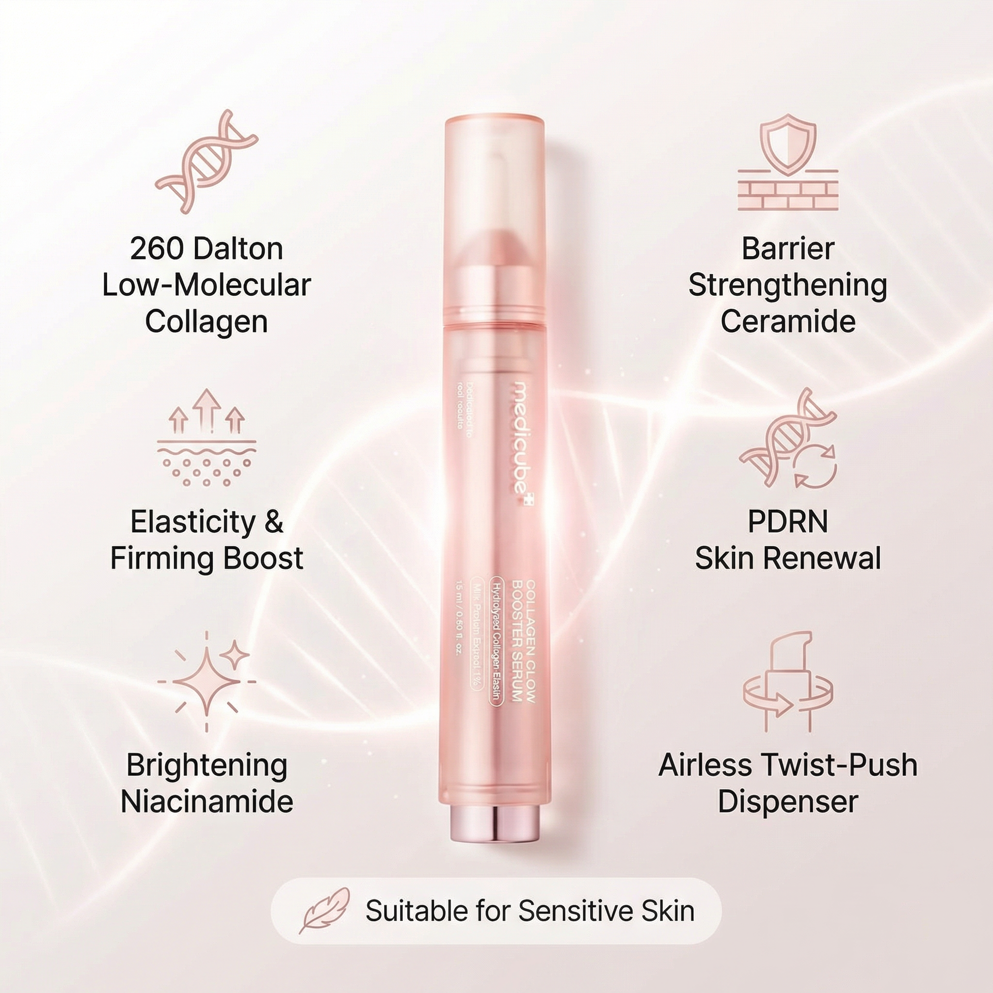 Medicube Collagen Glow Booster Serum, 15 ml