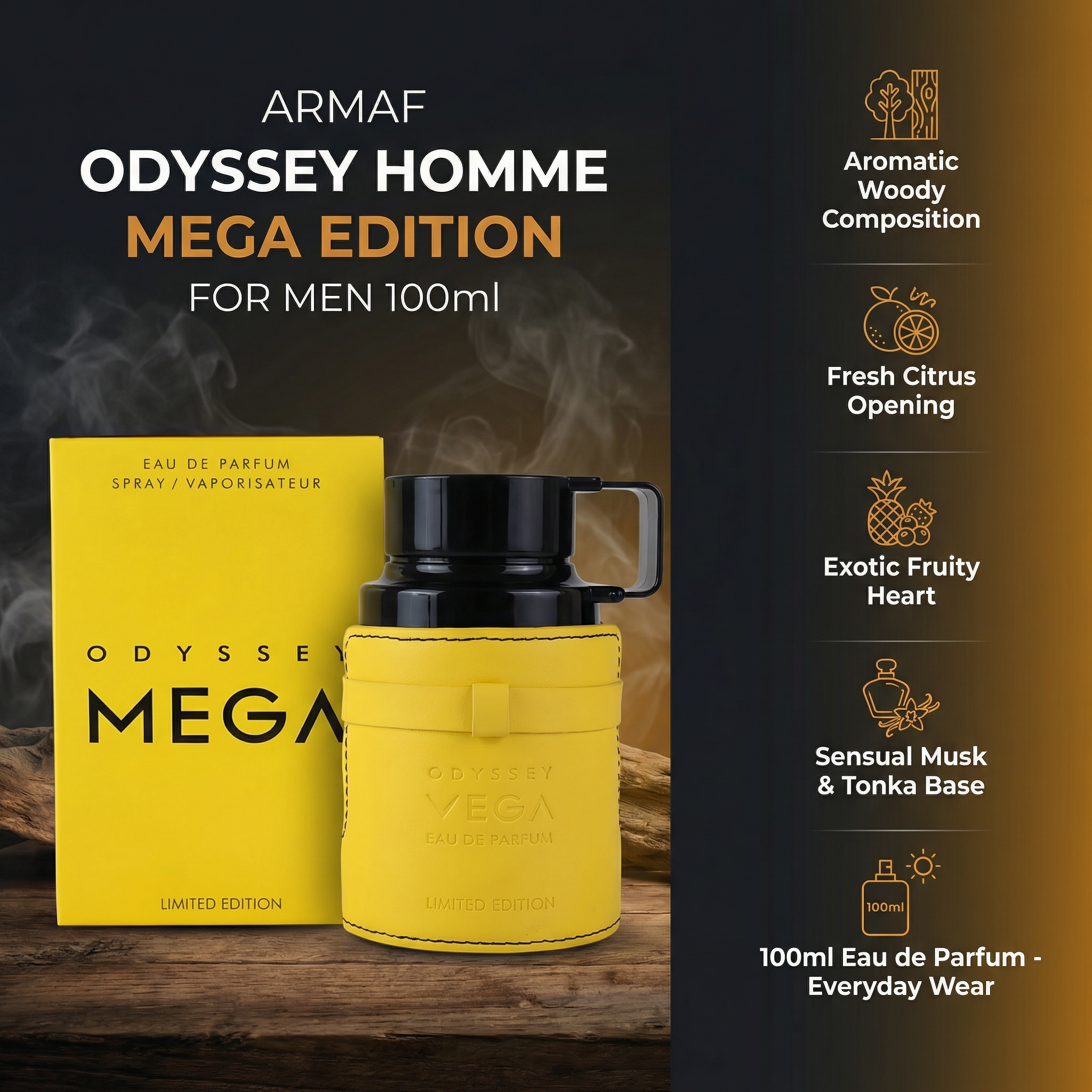 ARMAF Odyssey Homme Mega Edition For Men, 100ml