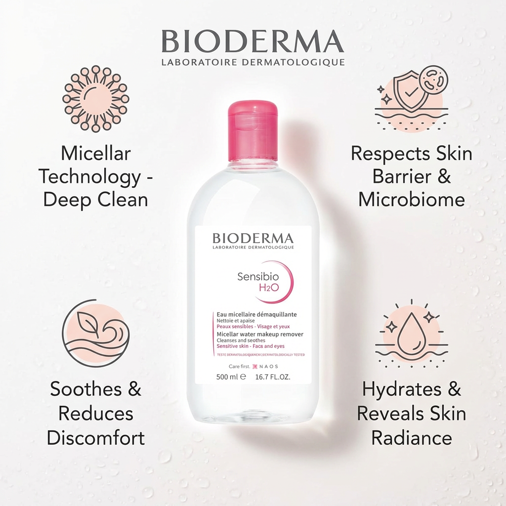 BIODERMA SENSIBIO H2O FCE 500ML