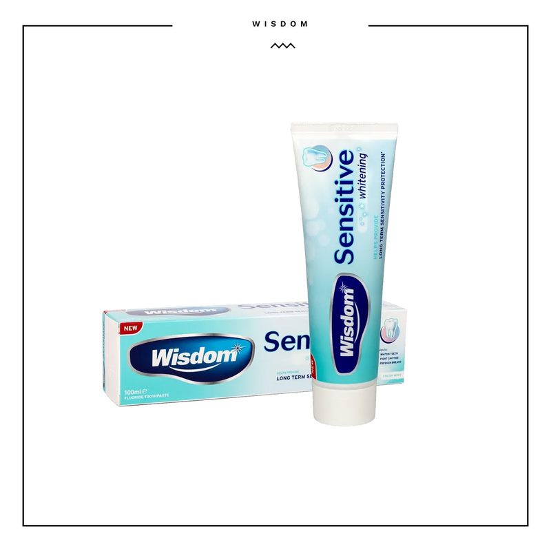 Wisdom Sensitive Whitening Fresh Mint Fluoride Toothpaste 100ml