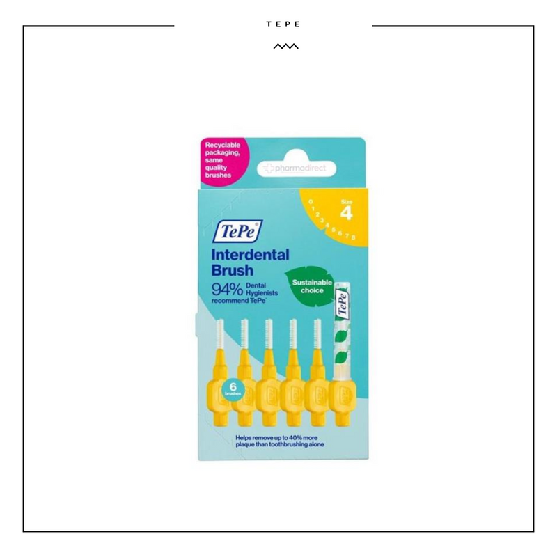 TePe Interdental Brush Origianl Yellow Size 4