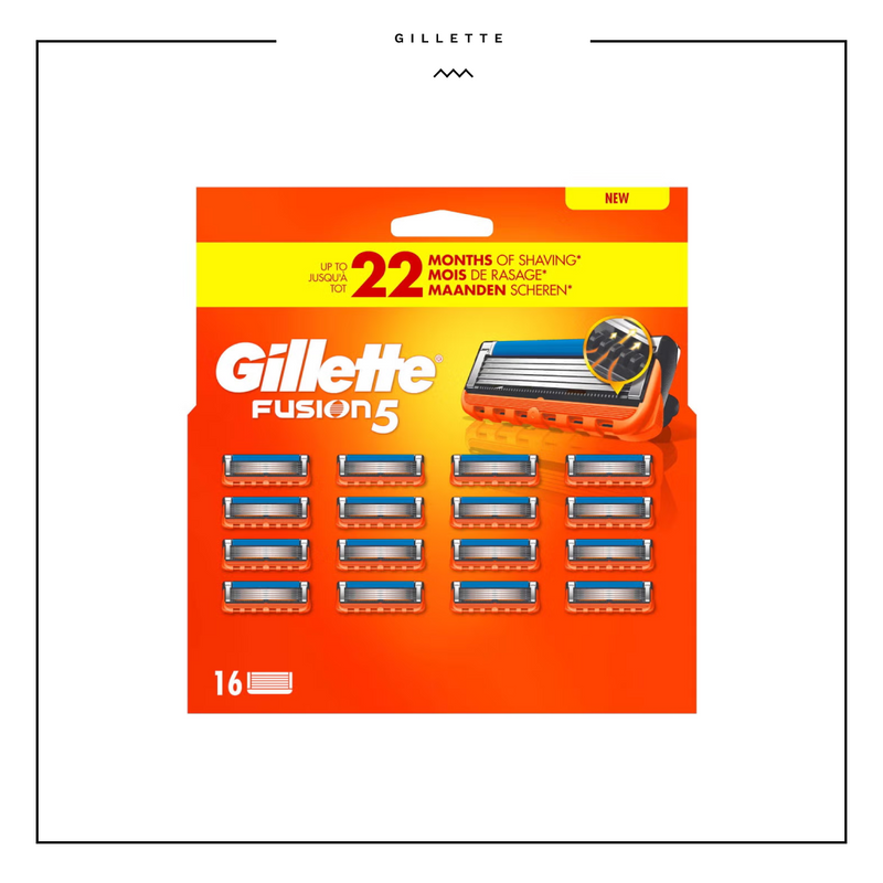 Gillette Fusion5 Razor Refills & Precision Trimmer 16 Blades