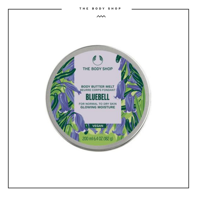 The Body Shop Bluebell Body Butter Melt Glowing Moisturiser 200ml