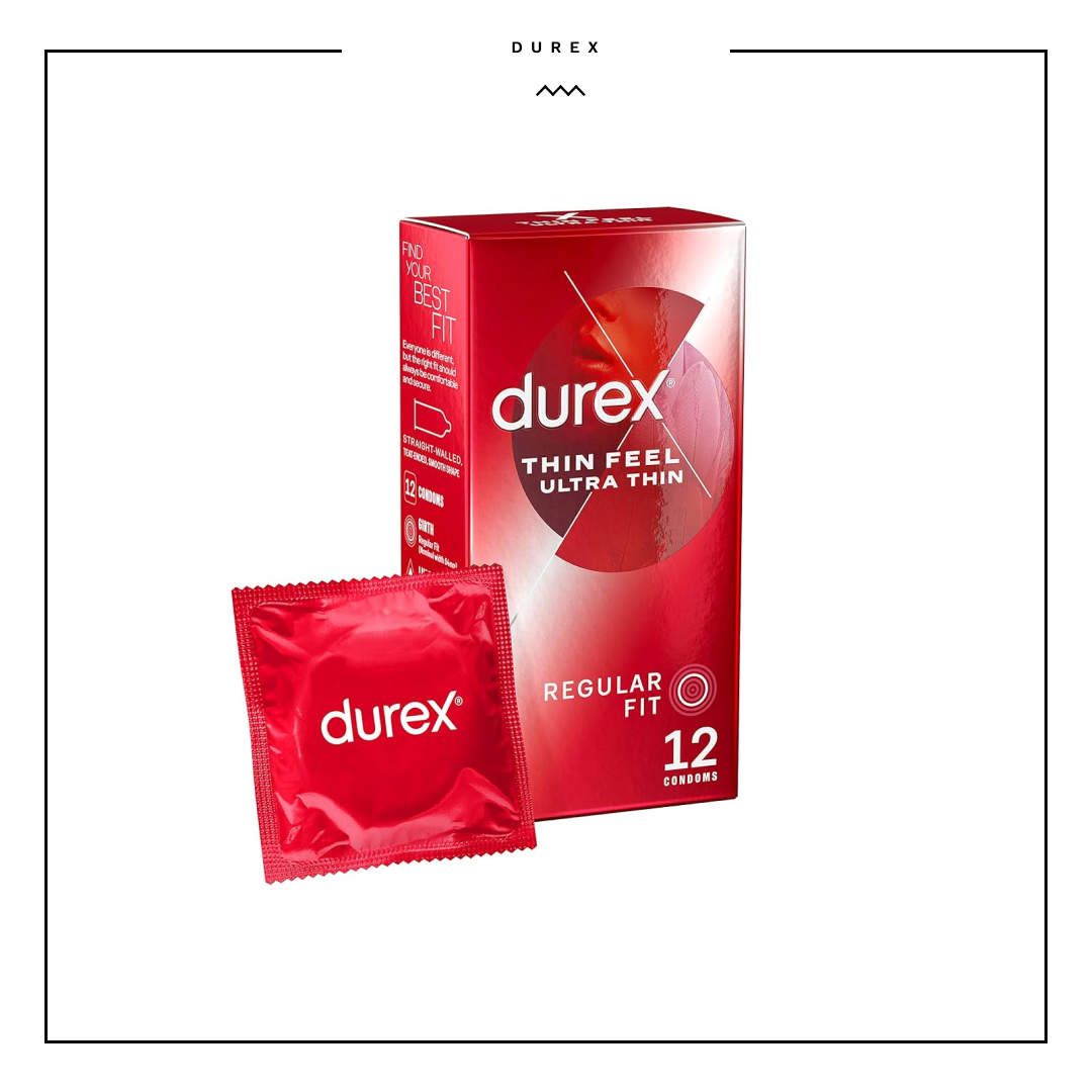 Durex Feather Light Thin 12 pack Regular Fit