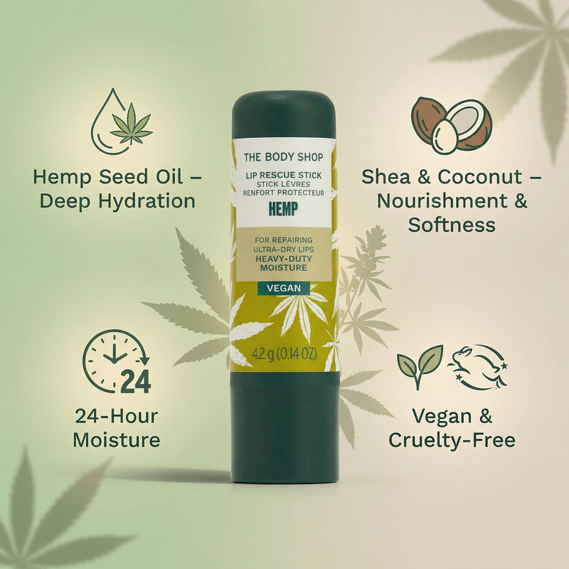 Body shop Hemp vegan Lip balm