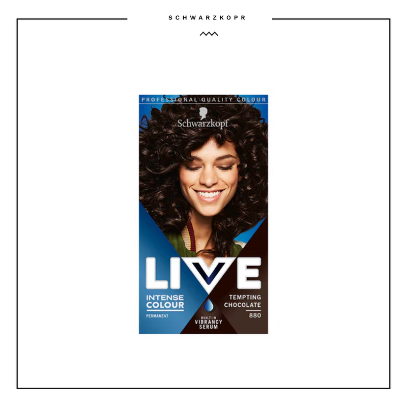 Schwarzkopf LIVE Intense Colour Permanent Hair Dye Tempting Chocolate 880