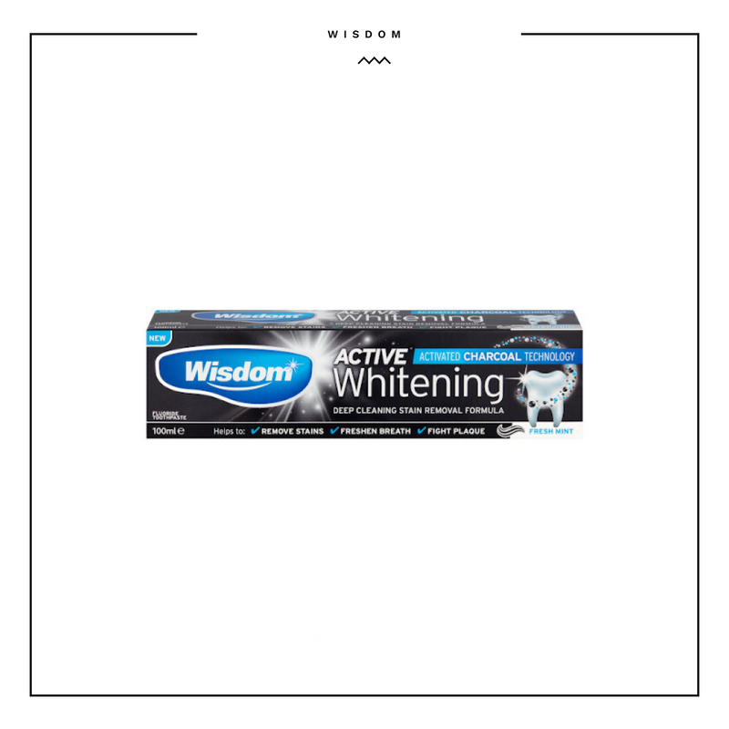 Wisdom Active Whitening Charcoal Toothpaste 100ml