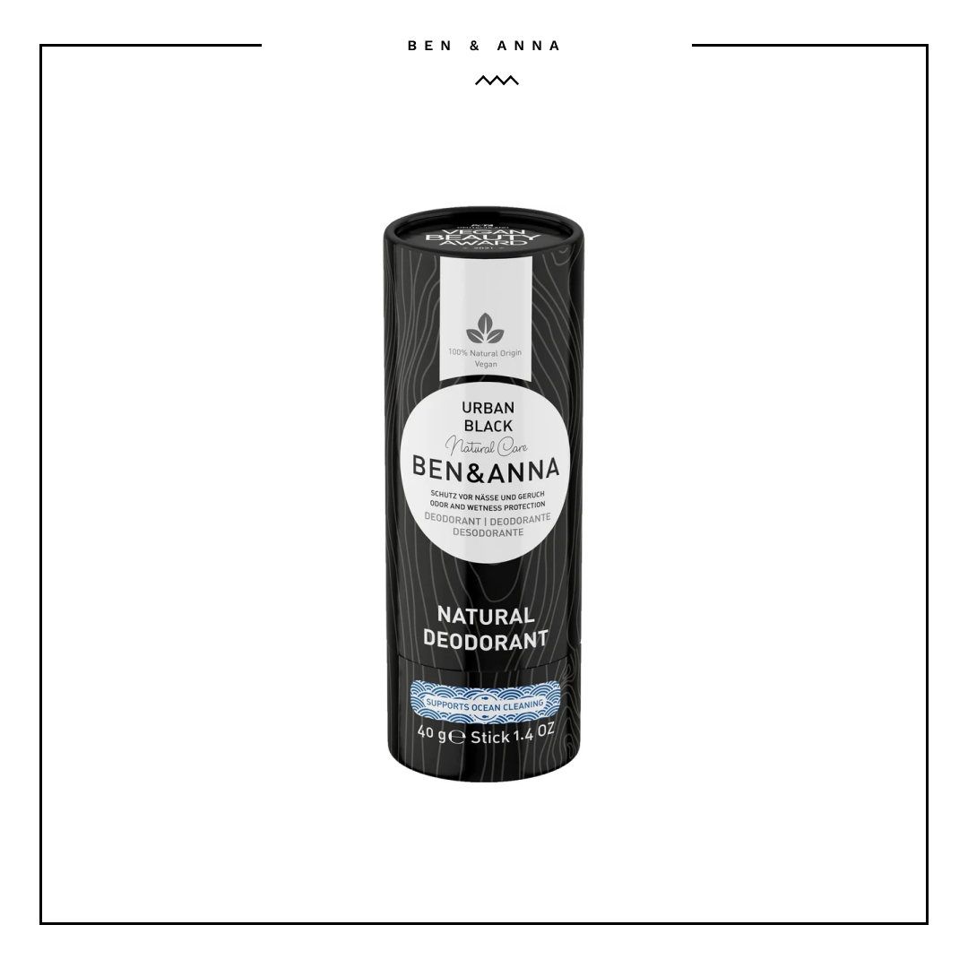 Ben & Anna Urban Black Deodorant Paper Tube, 40 g