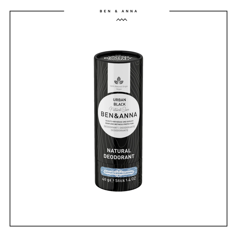 Ben & Anna Urban Black Deodorant Paper Tube, 40 g