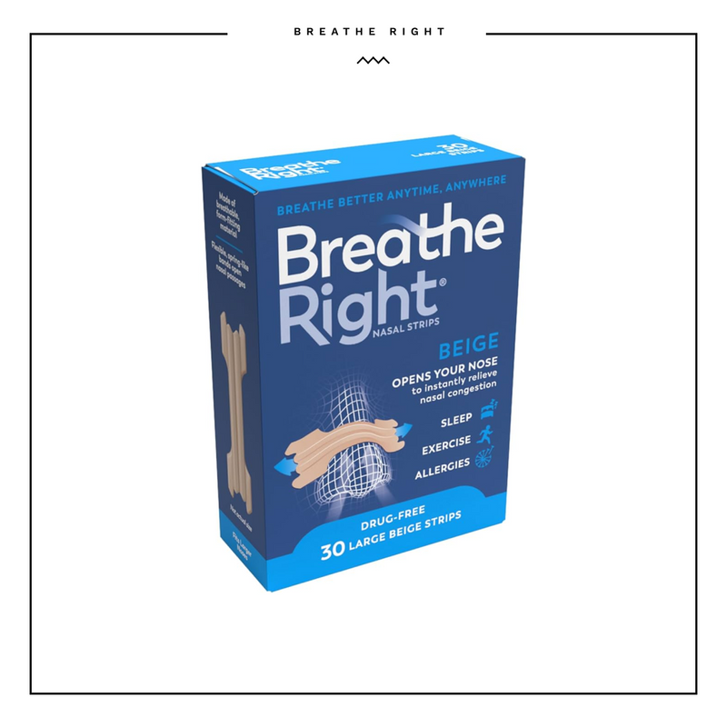 Breathe Right Original Tan, Beige Large 30 Counts