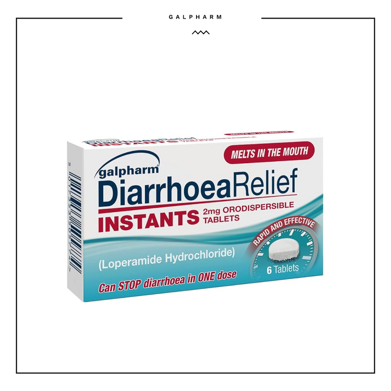 Galpharm Diarrhoea Instant Tabs 6's Loperamide 2mg