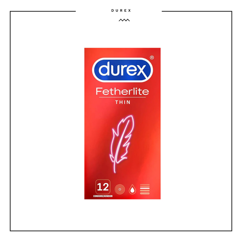 Durex Feather Light Thin 12 pack Regular Fit