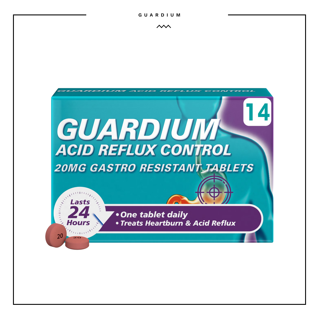 Guardium Heartburn and Acid Reflux Control 14 Tablets