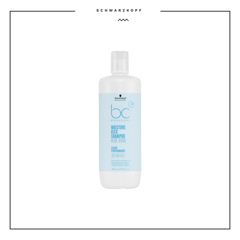 Schwarzkopf Professional Bc Moisture Kick Hydrating Shampoo For Normal And Dry, Brittle Or Curly Hair 1000ml