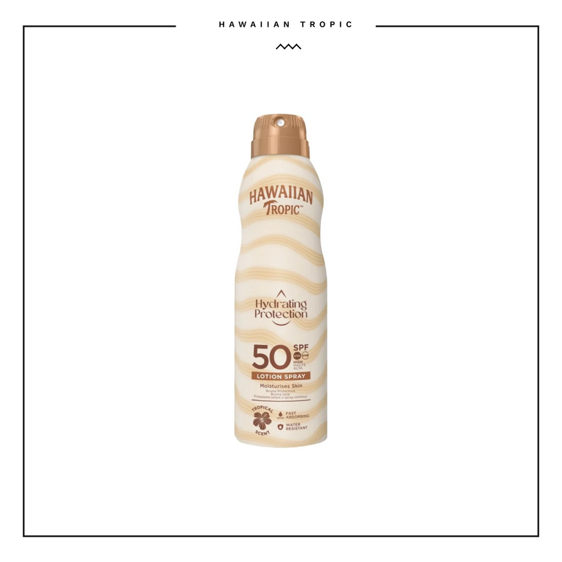 Hawaiian Tropic Hydrating Protection 50SPF Lotion Spray