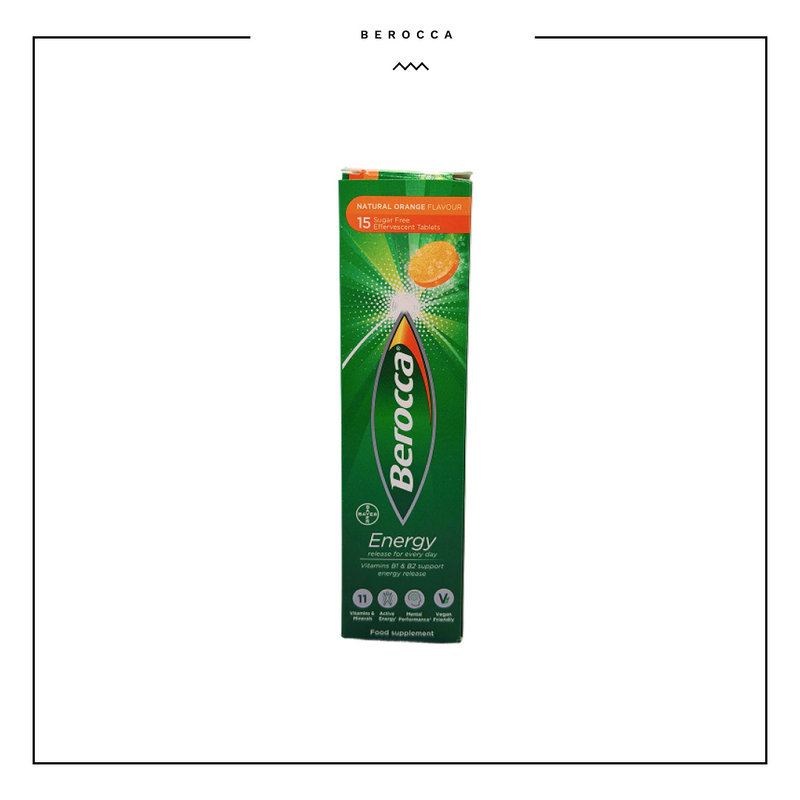 Berocca Orange Energy Vitamin Tablets 15tabs