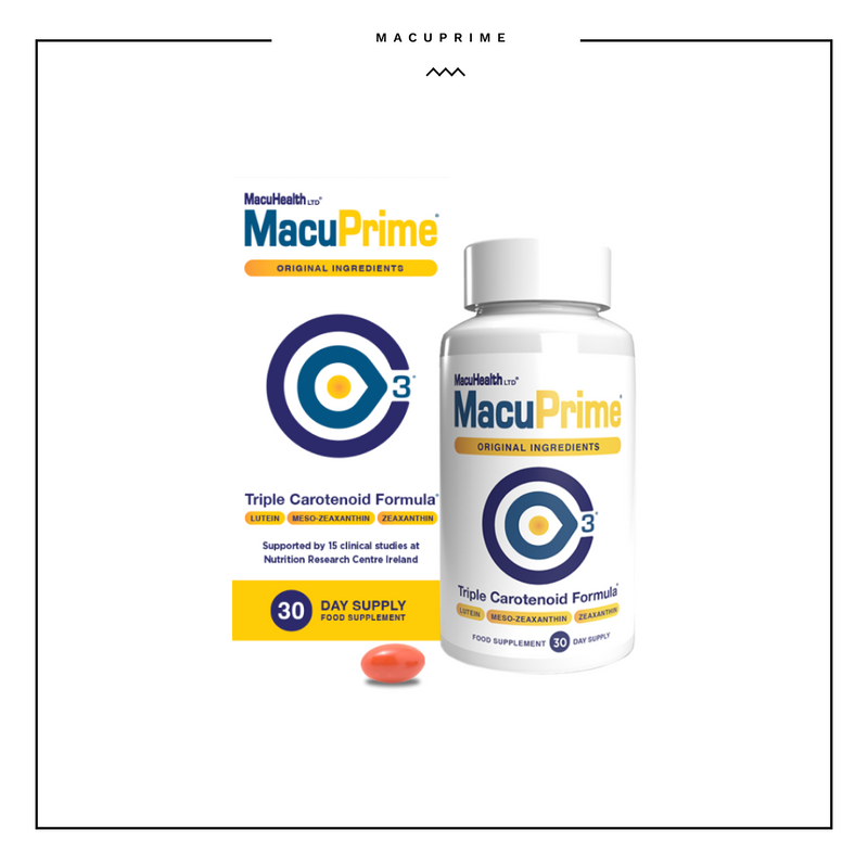 MacuPrime 30 Days Supply Food Supplement Original Ingredients