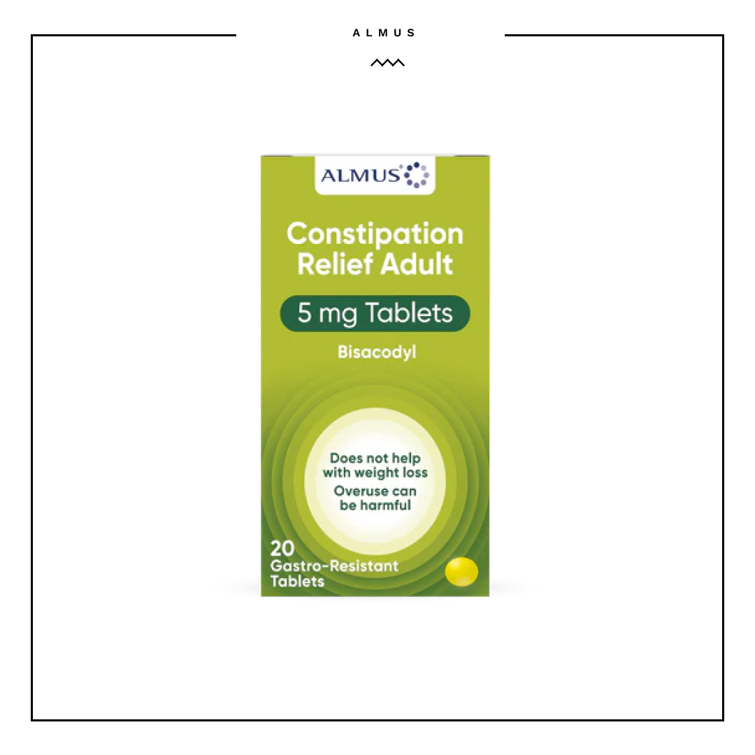 Almus Constipation Relief Adult 5mg Tablets 20tabs