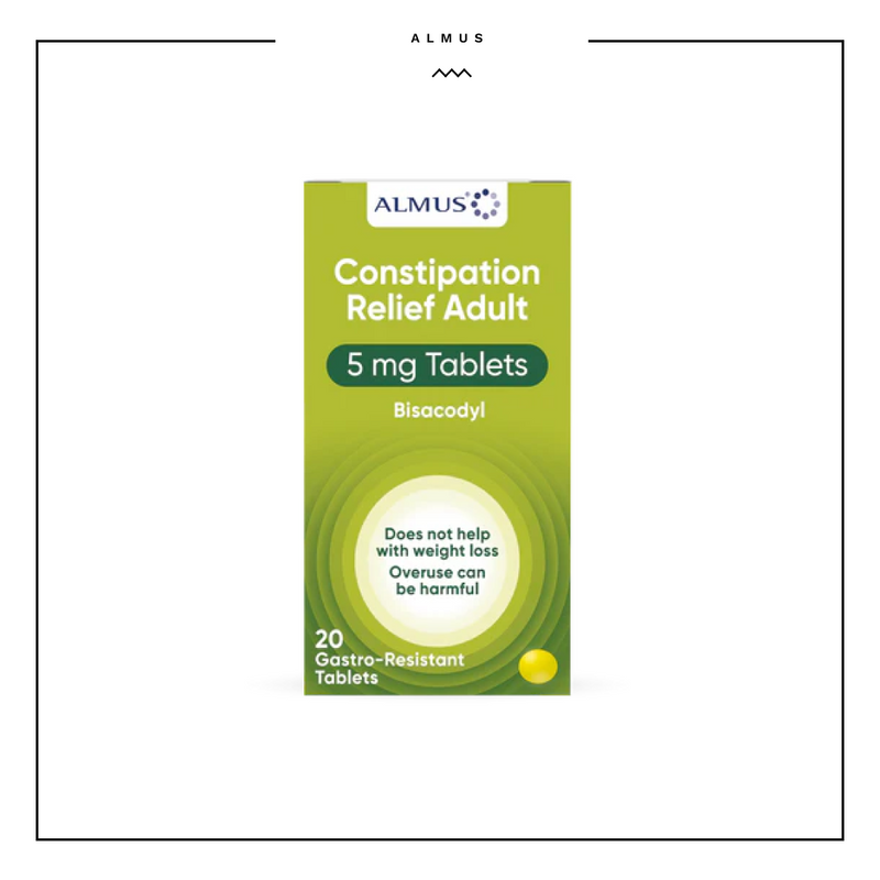 Almus Constipation Relief Adult 5mg Tablets 20tabs