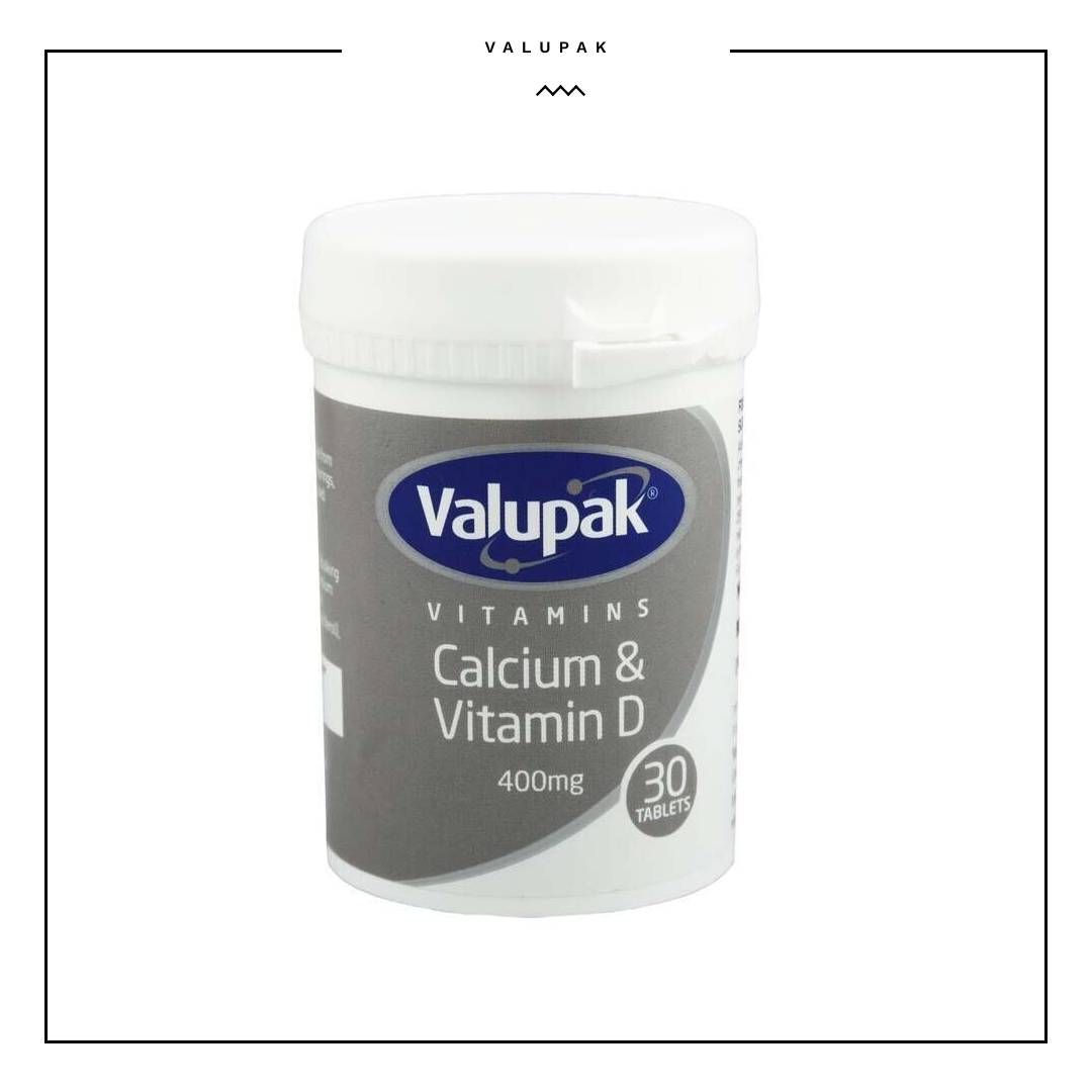 Valupak Calcium & Vitamin D 30tabs