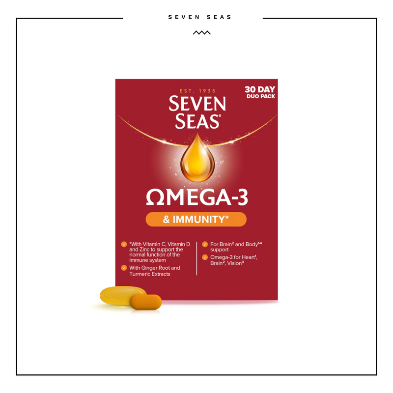 Seven Seas Omega-3 & Immunity 1000mg Fish Oil 30 Day Duo Pack