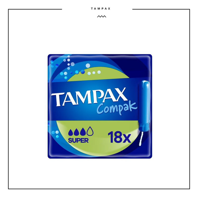 Tampax Compak Super Tampons 18pack