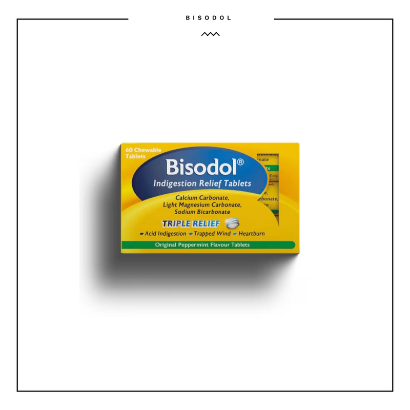 BISODOL INDIGESTION RELIEF TABLETS 60tabs