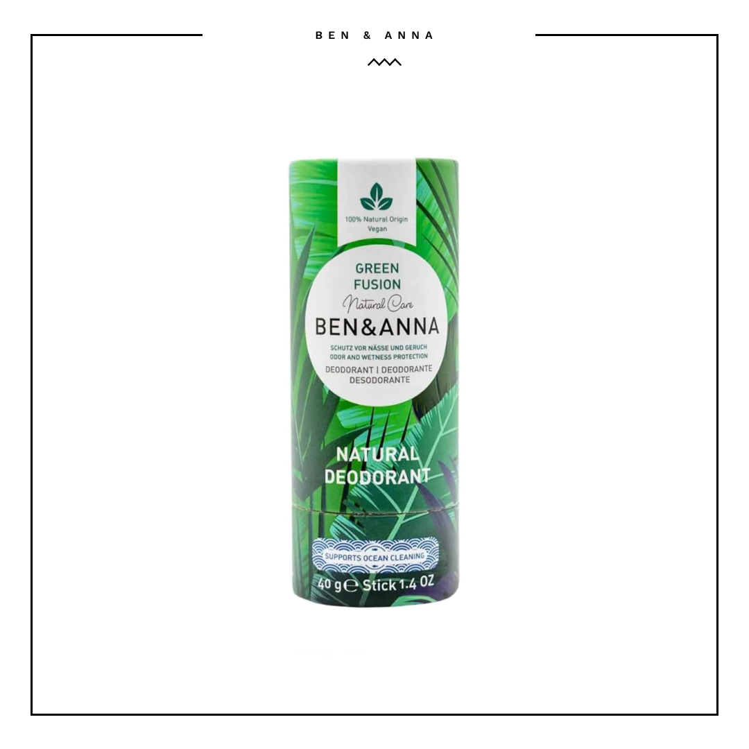 Ben & Anna Green Fusion Natural Deodorant Paper Tube, 40g