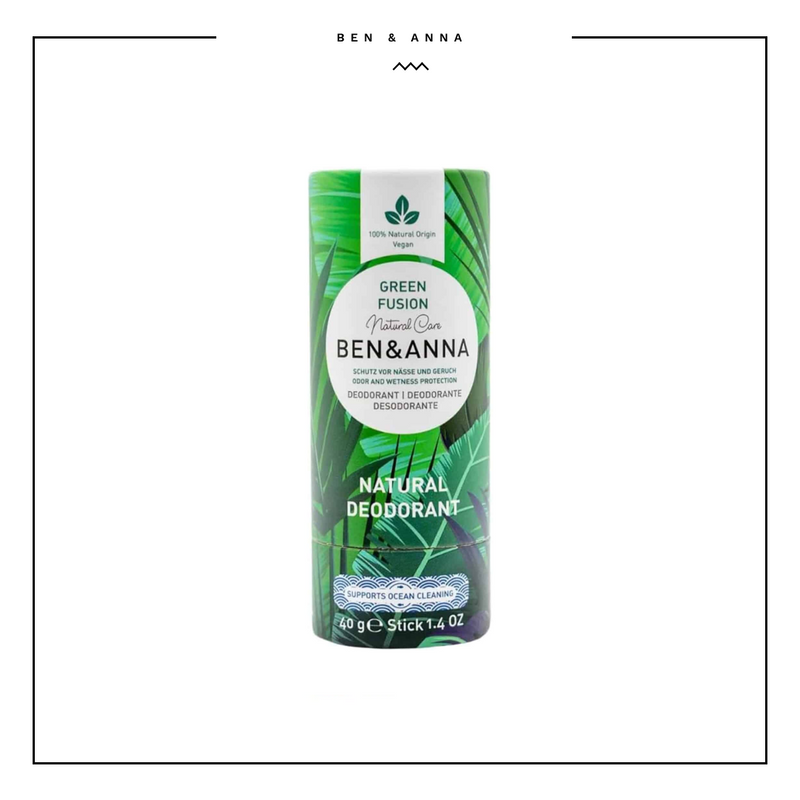 Ben & Anna Green Fusion Natural Deodorant Paper Tube, 40g