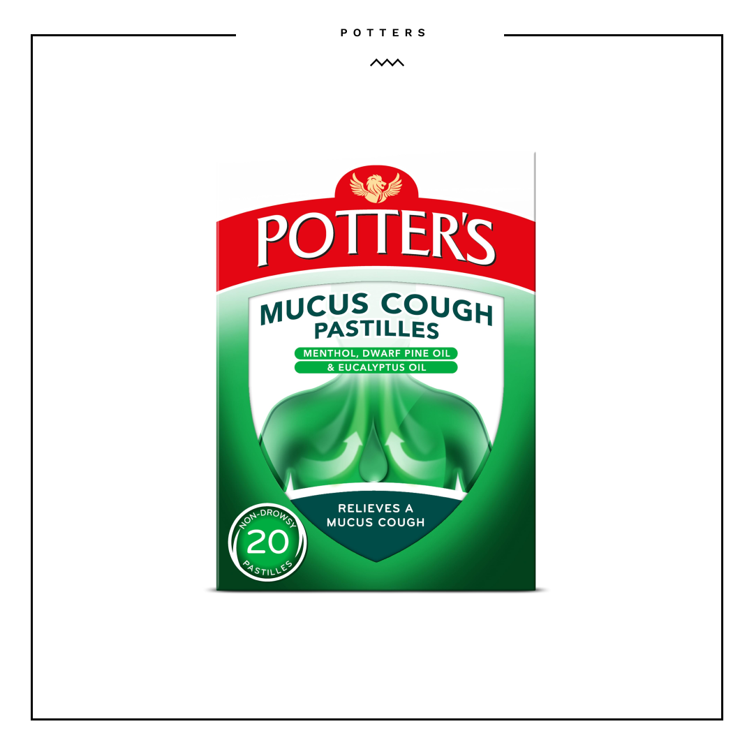 Potter's Mucus Cough Non-Drowsy 20 Pastilles