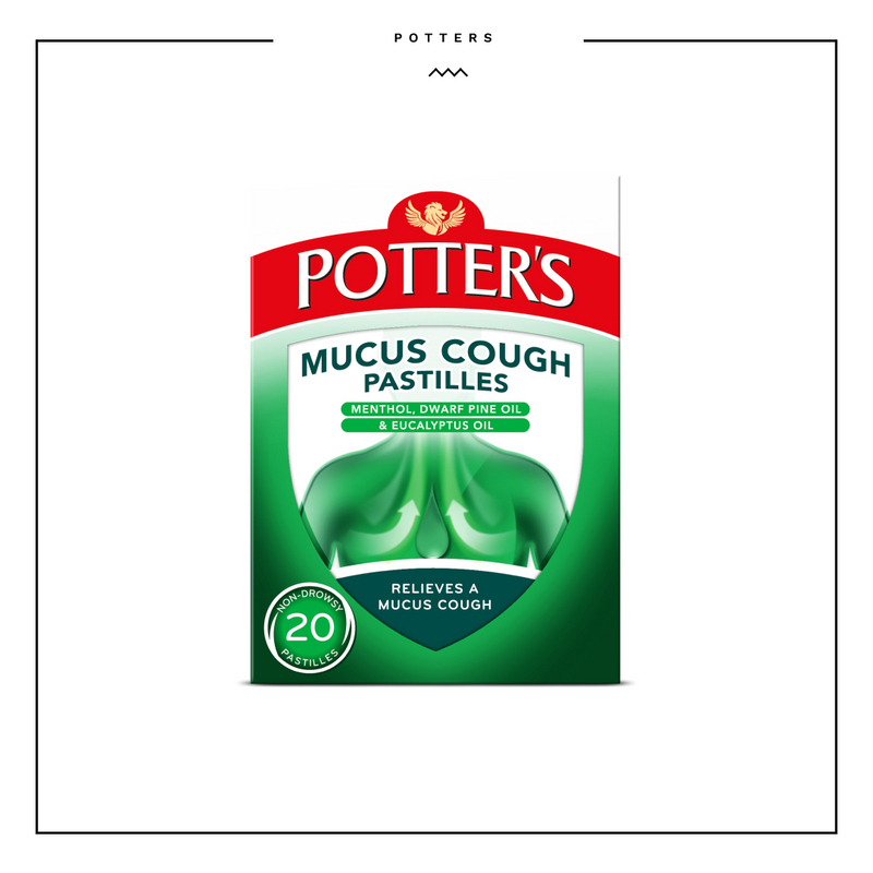 Potter's Mucus Cough Non-Drowsy 20 Pastilles