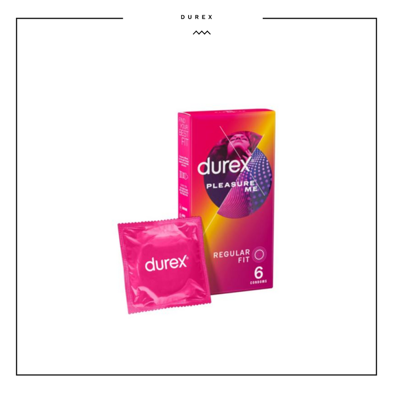 Durex Pleasure Me Condoms Regular Fit 6 condoms