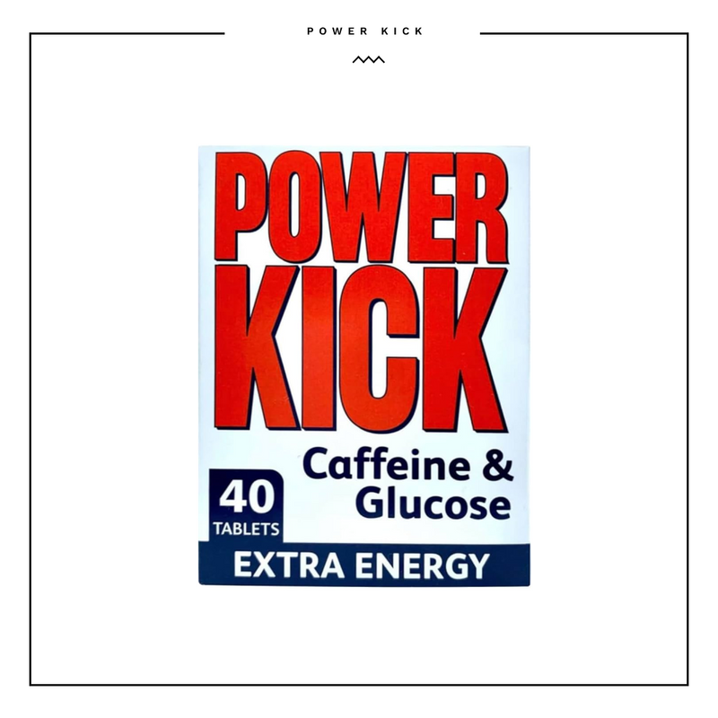 Power Kick Caffeine & Glucose Tablets 40 Tablets