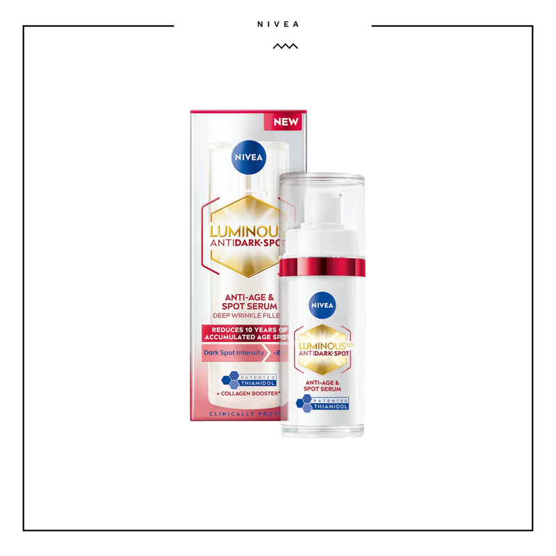 Nivea Luminous Anti-Dark Spot 630 Anti-Age & Dark Spot Serum Deep Wrinkle Filler 30ml