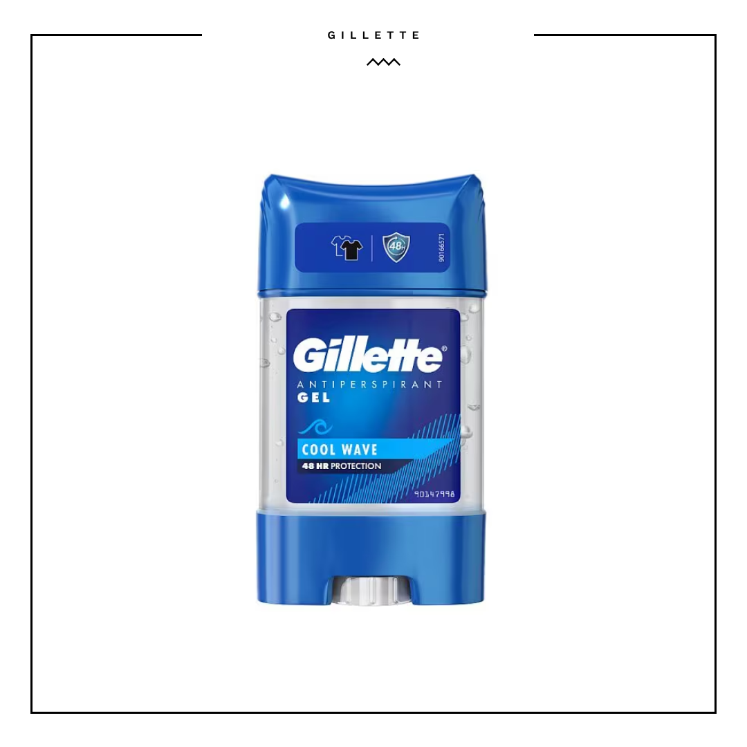 Gillette Cool Wave Antiperspirant Clear Gel For Men 70ml