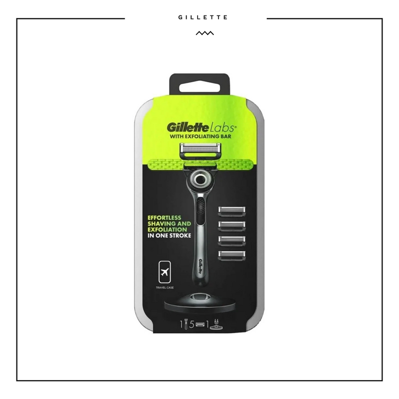Gillette Labs 5Up Travel Case Razor + 5 Blades