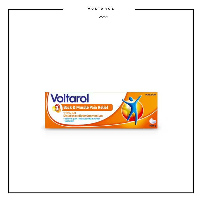 VOLTAROL BACK&MUSCLE PAIN GEL (DICLOFENAC DIETHYLAMMONIUM) 30g