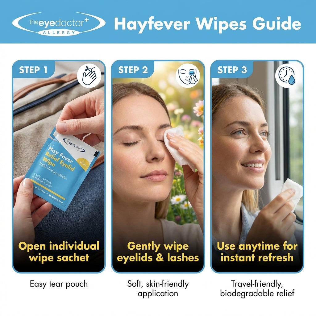 Eye Doctor Allergy Biodegradable hayfever wipes