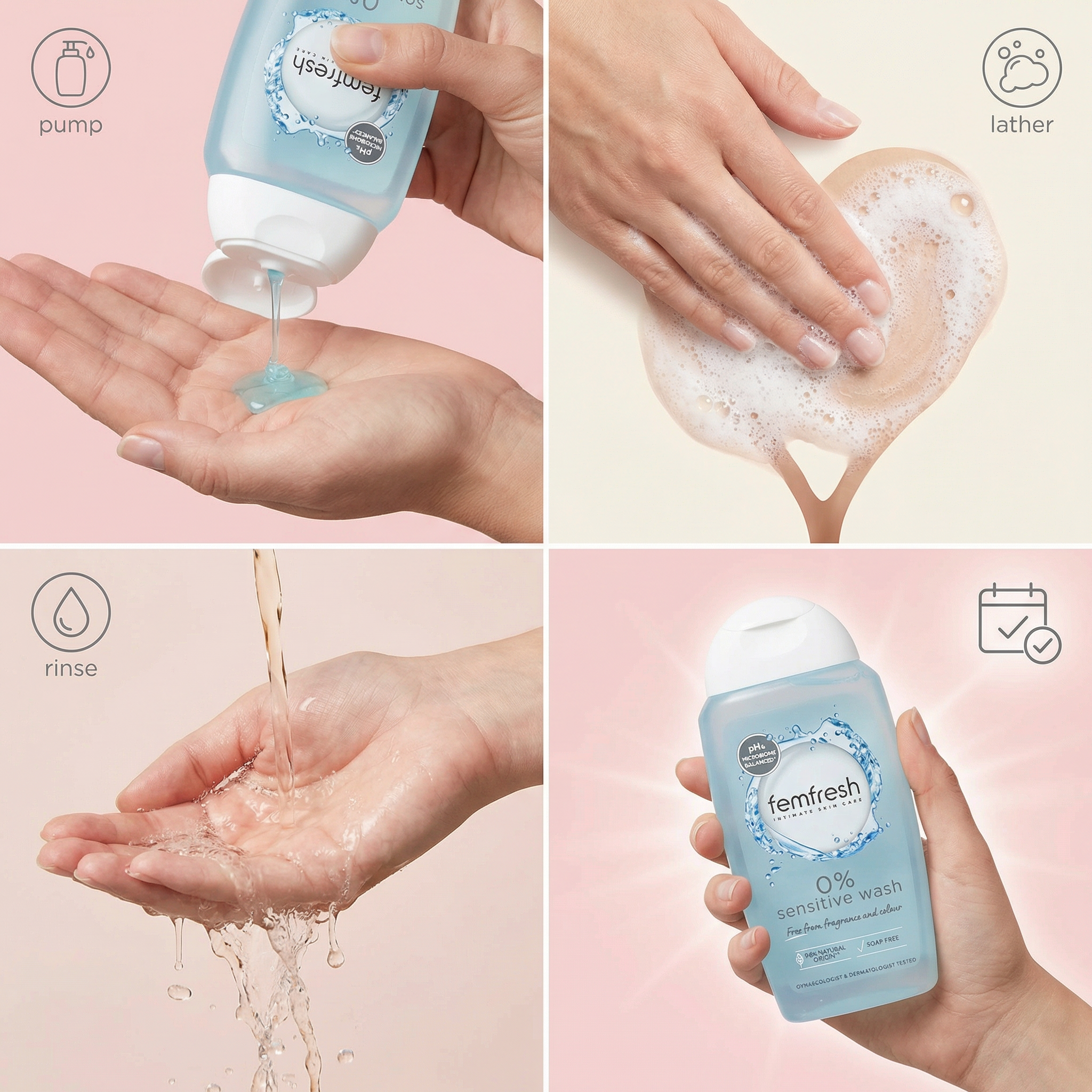 Femfresh intimate skin care 0% sensitive wash 250ml
