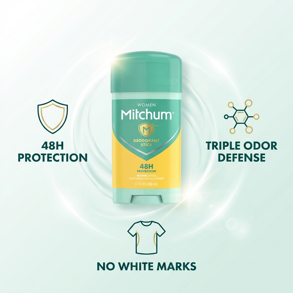 Revlon Mitchum Women Triple Odor Defense 48HR Protection Deodorant Stick 41g