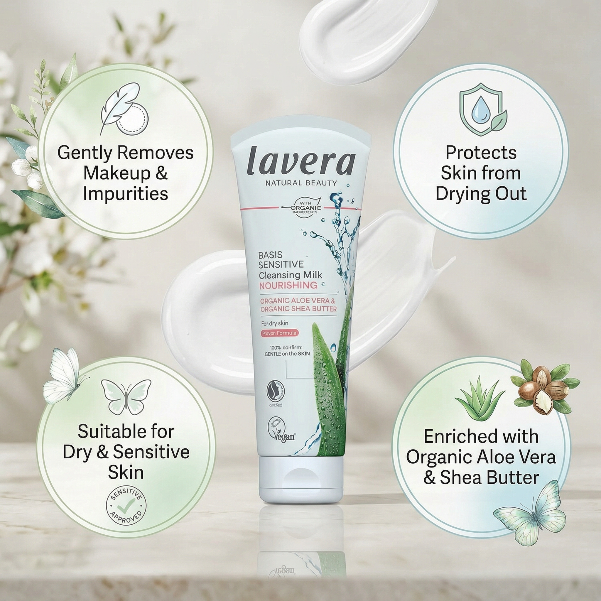 Lavera Basis - Cleansing Milk 125ml