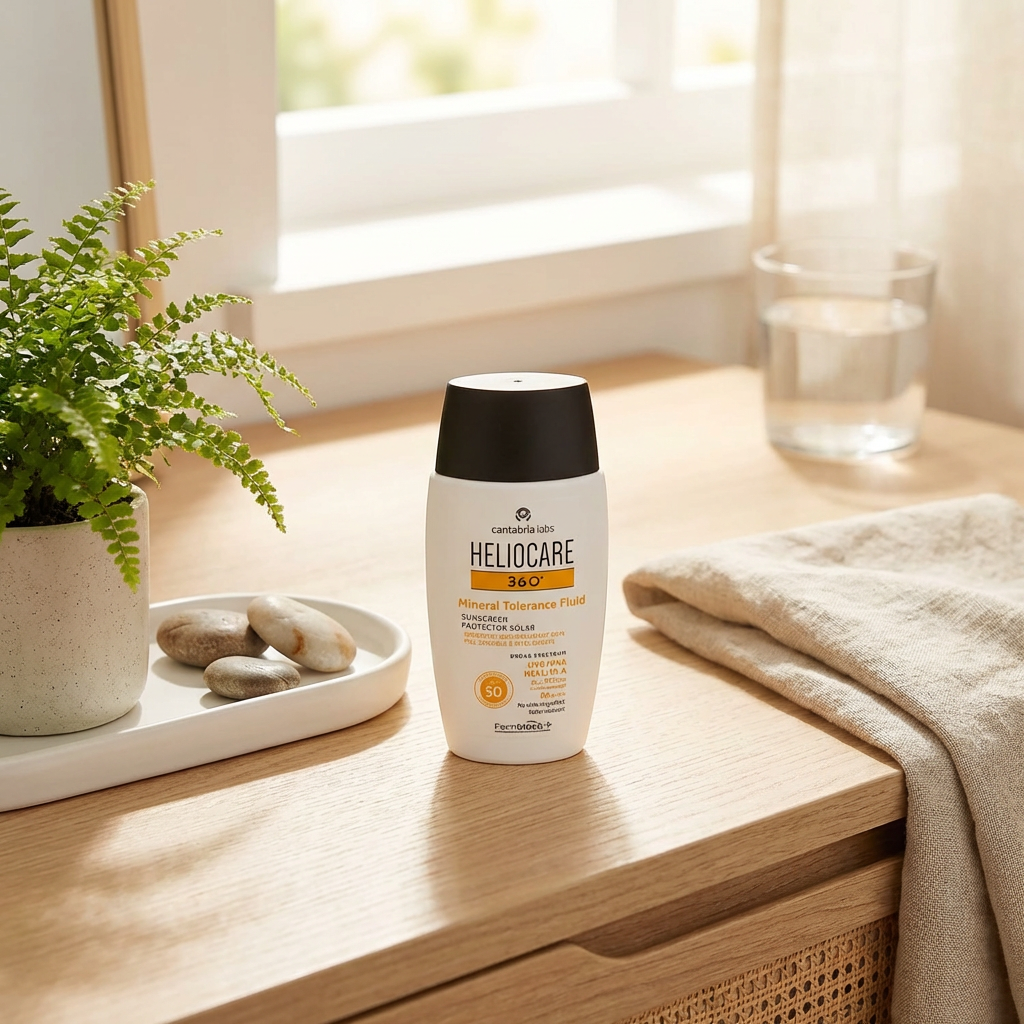 Heliocare 360 Mineral Tolerance Fluid Sunscreen Protector Solar SPF 50 PA++++ 50ml
