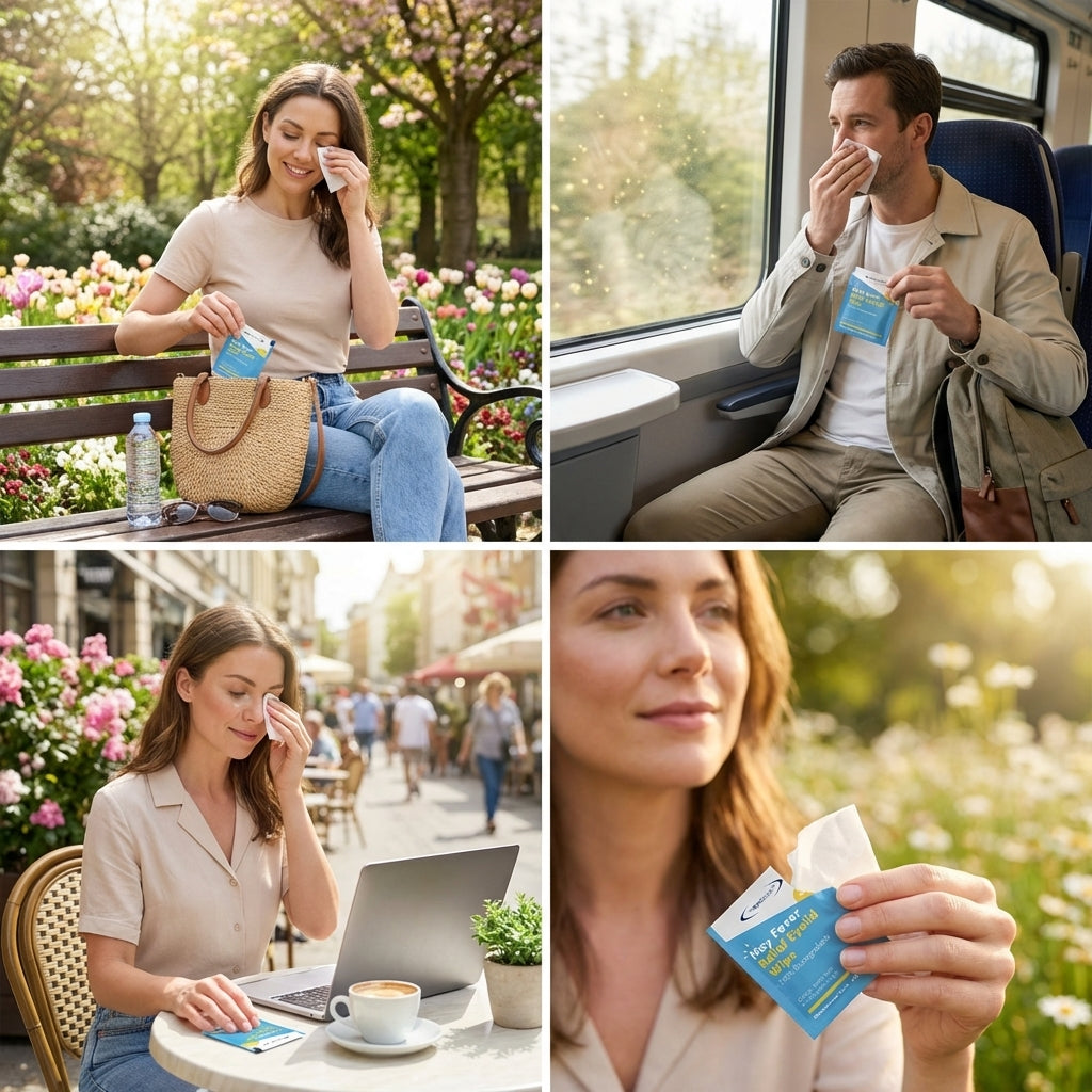 Eye Doctor Allergy Biodegradable hayfever wipes