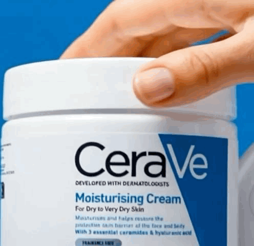 CeraVe Moisturising Cream, Face & Body, With 3 essential ceramides & hyaluronic acid, For dry to very dry skin, 454 g/16 oz
