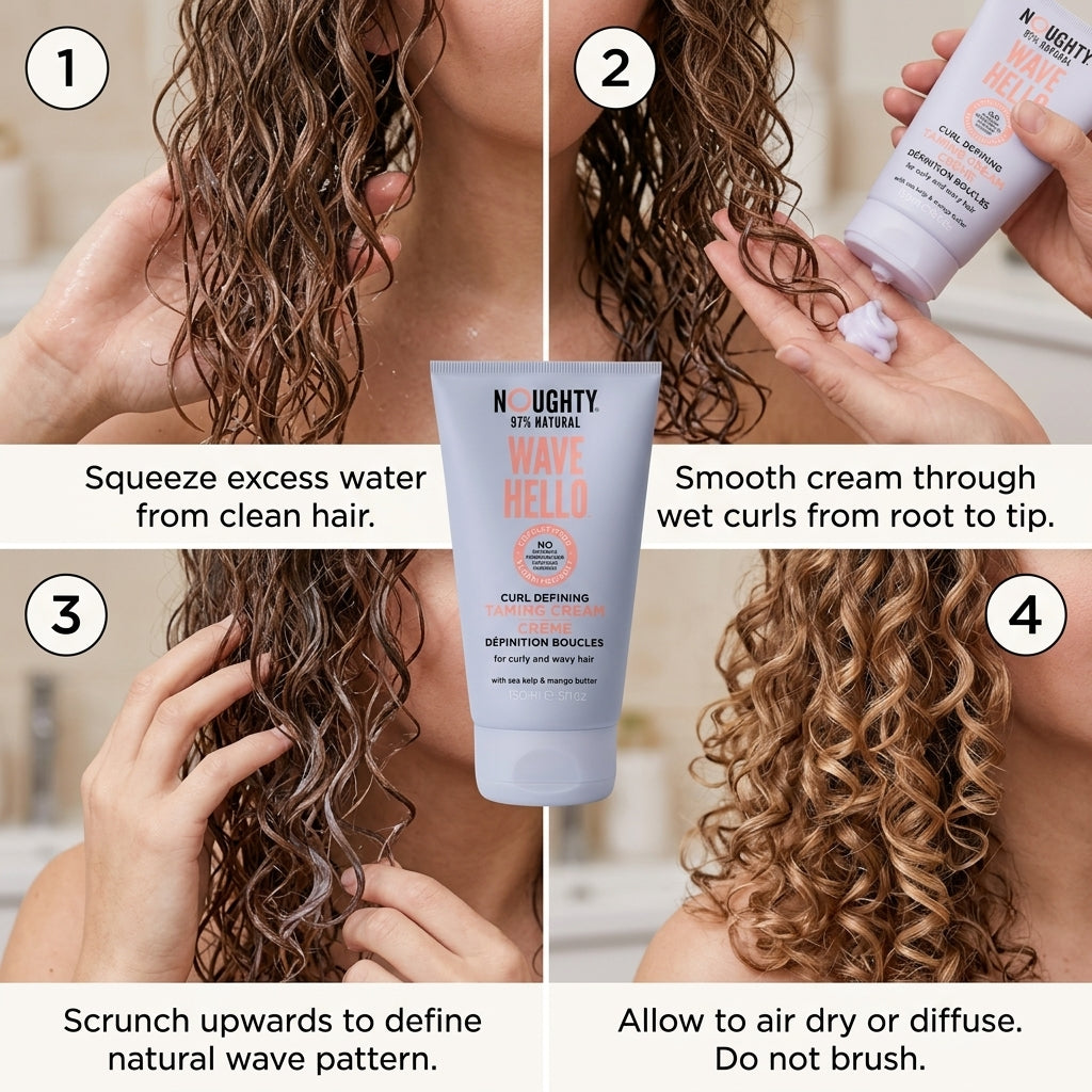 Noughty Wave Hello Curl Defining Taming Cream 150ml
