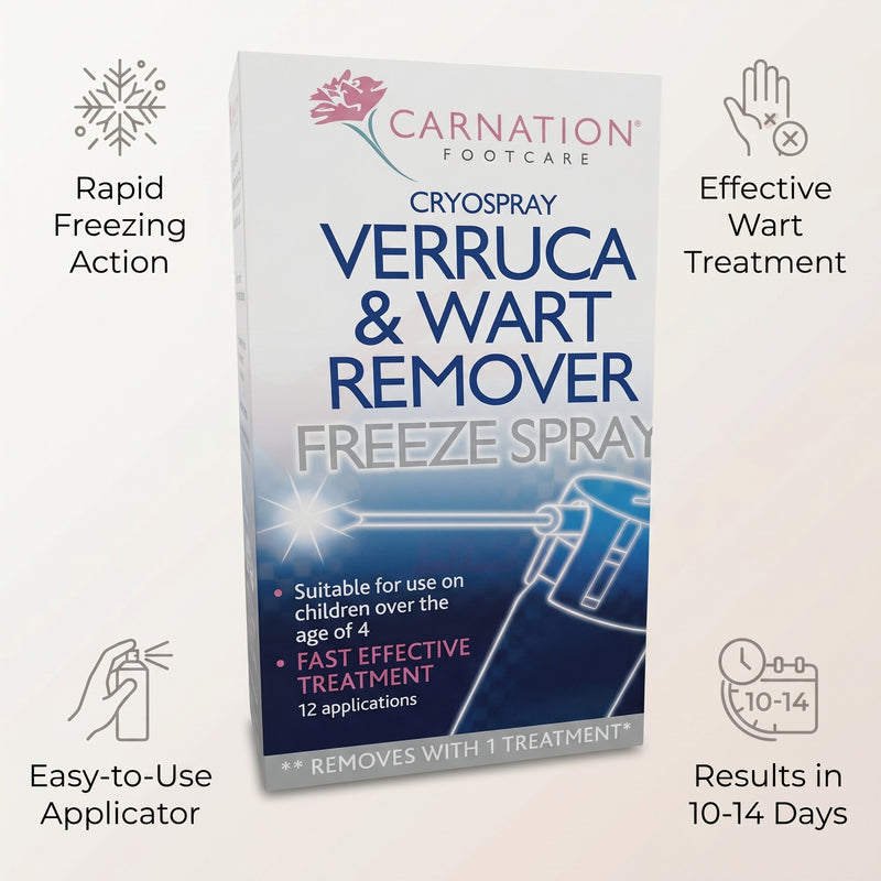 Carnation Cryospray Verruca and Wart Remover Freeze Spray 50ml