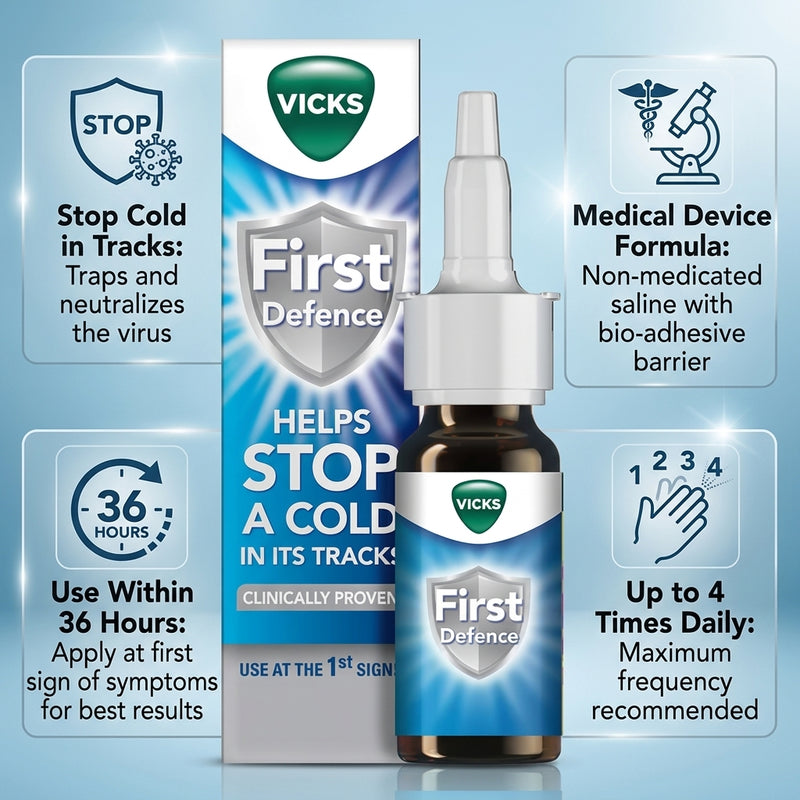 Vicks First Defence Help Stop Colds in its Tracks