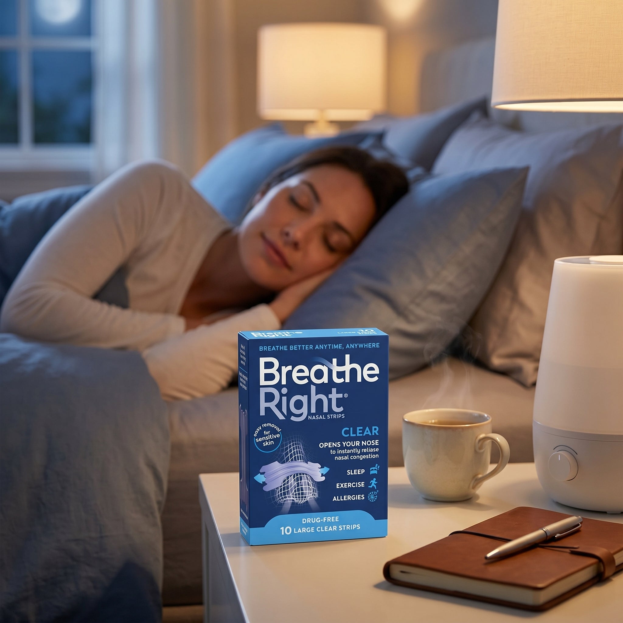Breathe Right Nasal Strip Clear Large 10