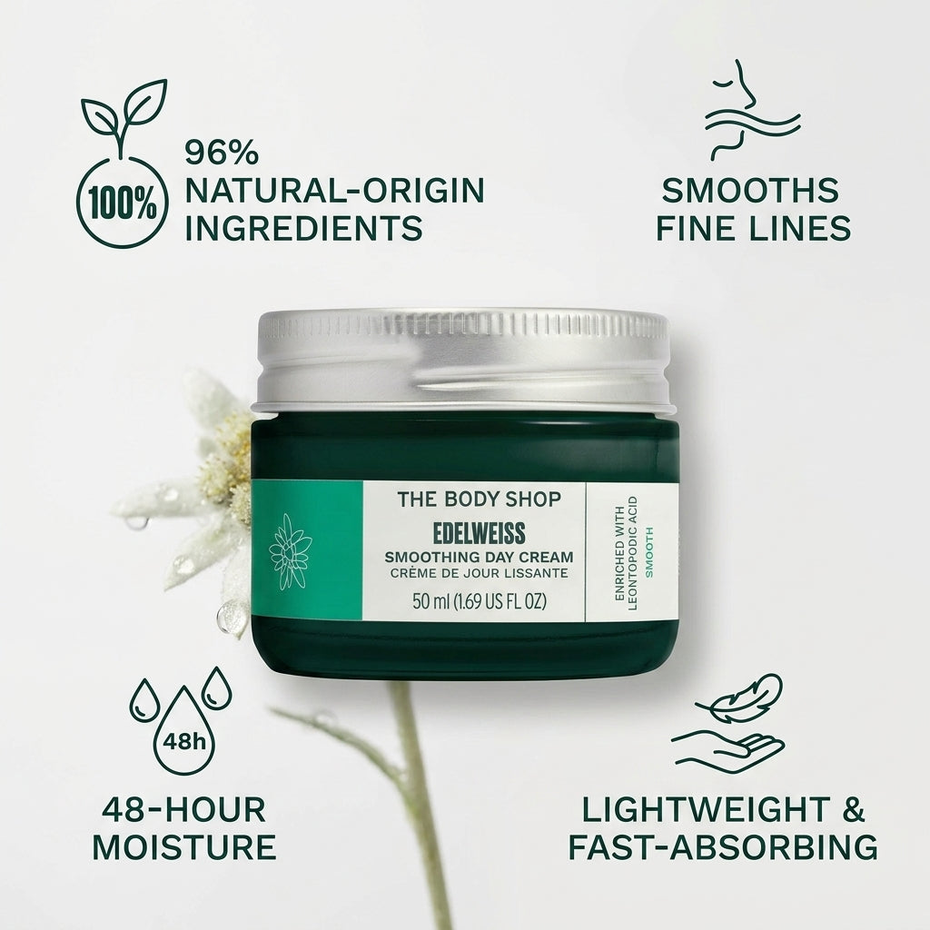 The Body Shop EdelWeiss Smoothing Day Cream 50ml