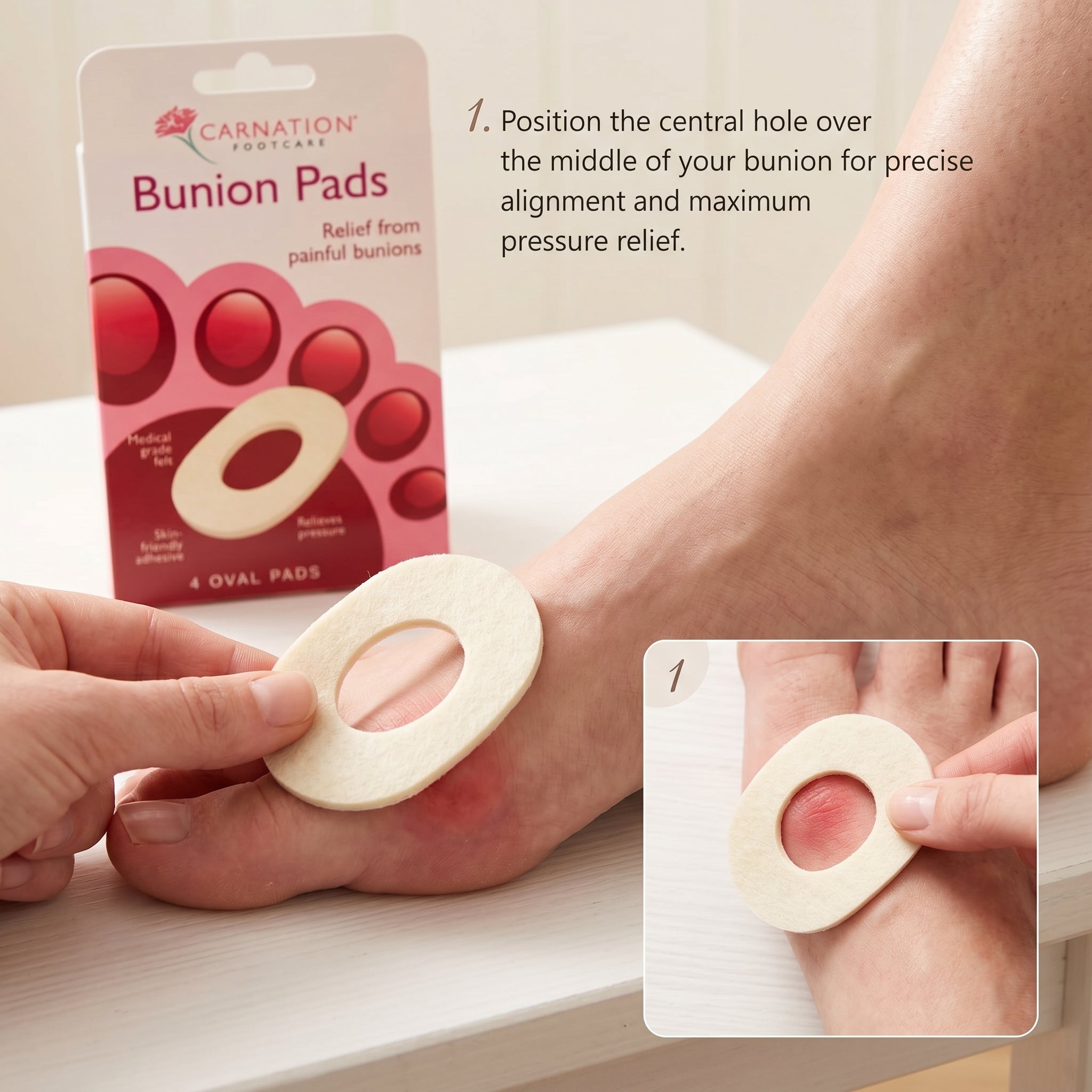 Carnation Bunion Pads